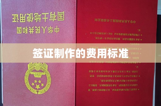 吴起签证制作的费用标准