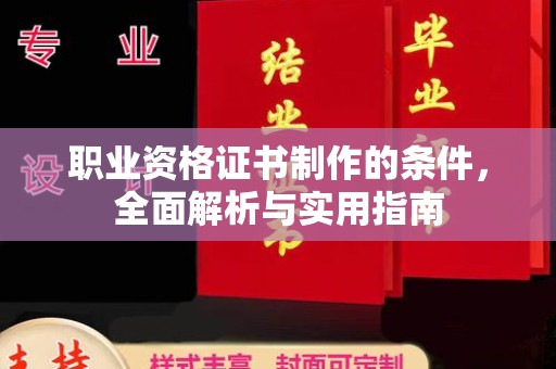 海丰职业资格证书制作的条件，全面解析与实用指南